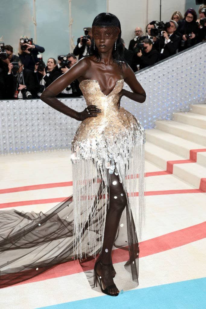 Anok Yai en Prabal Gurung - The Met Gala