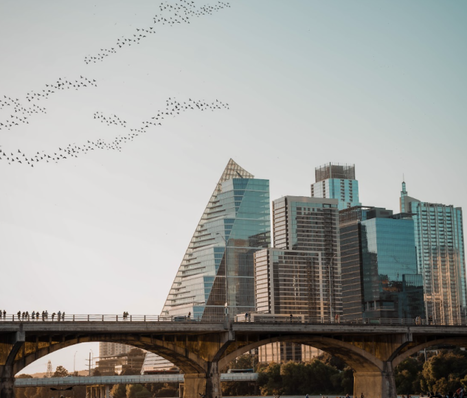 Descubre las mejores formas de recorrer Austin, desde caminatas históricas y tours gastronómicos hasta paseos en bicicleta, pedicab y kayak por Lady Bird Lake.