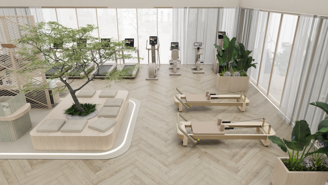 Technogym Reform redefine la experiencia del Pilates al combinar innovación, tecnología y diseño en un equipo intuitivo, funcional y sofisticado.
